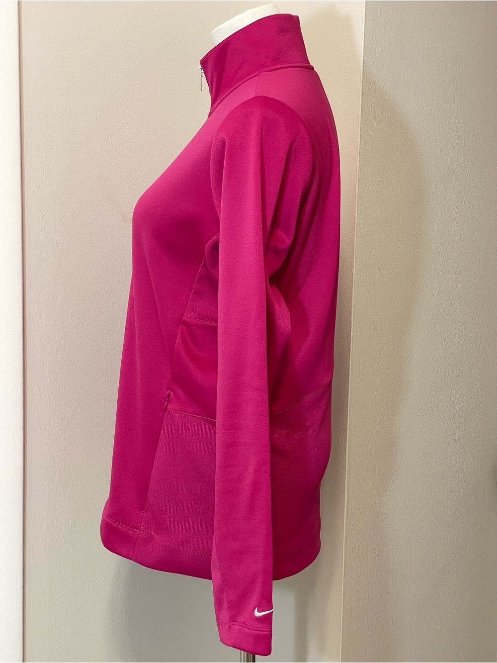 Nike Golf Tour Performance Women’s Therma-Fit Quarter-Zip Pink Pullover Size L - Picture 5 of 11